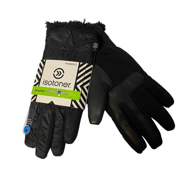 Isotoner‎ Womens Active SmartTouch Gloves  Touchscreen Technology L/XL - Picture 4 of 5